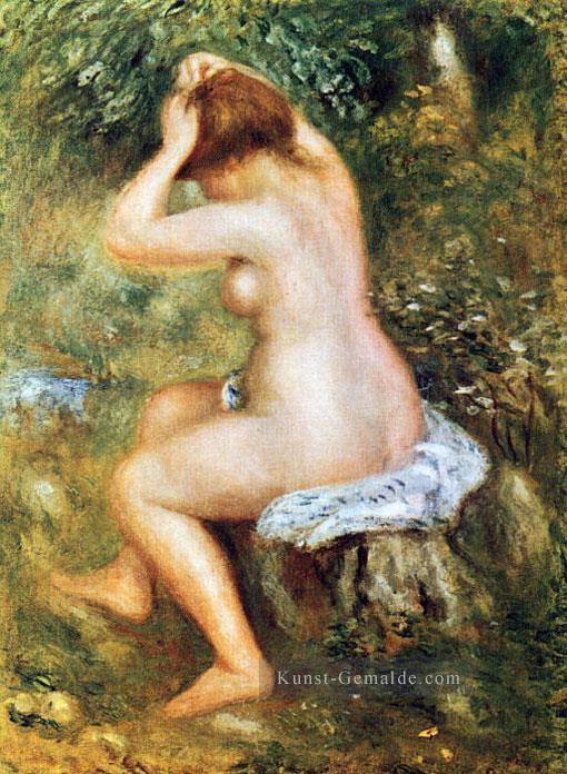 baigneuse se coiffant Pierre Auguste Renoir Ölgemälde